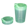 NITRAS Schnabeltasse Set,  3-teilig 772502,  1 Set = 1 Becher,  2 Deckel,  Öffnung 4x4 und 12x10 mm,  grün