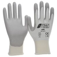 NITRAS Schnittschutzhandschuhe,  PU grau 6305-XXL,  1 Paar,  Größe XXL (10)