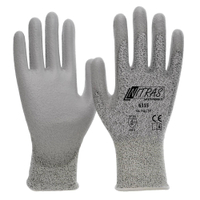 NITRAS Schnittschutzhandschuhe,  PU grau 6315-XL,  1 Karton = 100 Paar,  Größe XL (9)