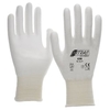 NITRAS Schnittschutzhandschuhe,  PU weiß 6300-10,  1 Packung = 10 Paar,  Größe XXL (10)