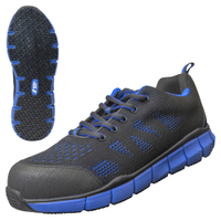 NITRAS SONIC STEP Sicherheitshalbschuh,  S1P,  schwarz/blau 7440-1022-40,  Größe 40