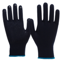 NITRAS Strickhandschuhe,  genoppt 6101-10,  1 Karton = 240 Paar,  Größe 10