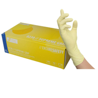 NITRAS SUPREME GRIP LATEX Untersuchungshandschuh 8230-XL,  1 Karton = 10 Packungen x 100 Stück = 1000 Stück,  Größe: XL