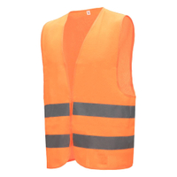 NITRAS Textil-Warnweste 7110XXL,  1 Karton = 50 Stück,  Größe: XXL "Groß"