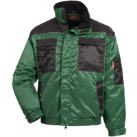 NITRAS Typhoon Pilotenjacke,  grün / schwarz 7134-M,  Größe M