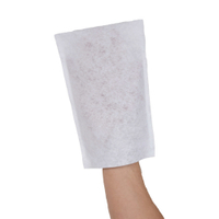 NITRAS Vlies Waschhandschuhe,  weiß 5700,  1 Karton = 20 x 50 Stück = 1000 Stück