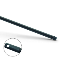 Nölle Metallstiel Kunststoffummantelt 00451602,  Länge: 130 cm,  Durchmesser: 21 mm,  Farbe: schwarz