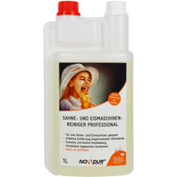 NOVADUR Sahne- und Eismaschinenereiniger Professional 020.4231,  1000 ml - Doppelhals-Dosierflasche
