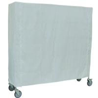 novocal Abdeckhauben für Sortierregalwagen,  weiß H412B,  Gesamtmaße (B x T x H): 1217 x 457 x 1850 mm
