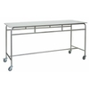 novocal Edelstahl Arbeits- und Ablegtisch ATE250F,  ATE 250 F mit Rollen