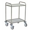 novocal Edelstahl-Mehrzweckwagen mit Vollkernfachböden SEV 2/64,  (B x T x H) 730 x 540 x 965 mm SEV2/64