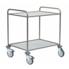 novocal Edelstahl-Mehrzweckwagen mit Vollkernfachböden SEV 2/86,  (B x T x H) 940 x 730 x 965 mm SEV2/86