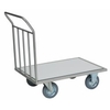 novocal Edelstahl-Transportwagen STE 70,  (BxTxH) 1080 x 695 x 1045 mm,  nur mit Stirnwand