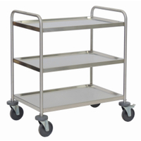 novocal Mehrzweckwagen aus Edelstahl SE 3/85,  SE3/85,  900 x 600 x 950 mm (BxTxH)