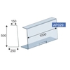 novocal U-Form Kontaktschutz SPS4,  Maße (B x H x T): 1000 x 500 x 250 mm
