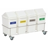 novocal Zimmer-Wertstoffsammler ZSE 415,  4-fach,  Breite 845 x Tiefe 335 x Höhe 475 mm