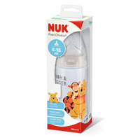 NUK Disney Winnie Puuh First Choice+ Flasche aus Polypropylen 10.216.217,  Fassungsvermögen: 300 ml,  farbig sortiert