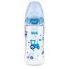 NUK First Choice+ Babyflasche aus transparentem PP 10.216.249,  Fassungsvermögen: 300 ml,  farbig sortiert