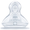 NUK First Choice Plus Ventilsauger Silikon,  Größe 2 (6-18 Monate) 10.125.017,  1 Packung = 2 Stück,  Sauger-Lochgröße: S - extrafein gelocht