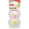 NUK Genius Color Latex-Schnuller 10173080 ,  1 Packung = 2 Stück,  Größe: 3 (18-36 Monate),  farbig sortiert