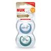 NUK Genius Color Schnuller 10175145,  1 Packung = 2 Stück,  Größe 1 (0-6 Monate),  farbig sortiert