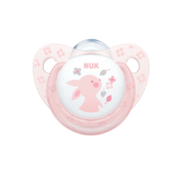 NUK Trendline Baby Rose Schnuller 10.176.183,  1 Packung = 2 Stück,  Größe: 6-18 m