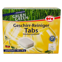 OPM Green Geschirr-Reiniger Tabs 02552,  1 Packung = 40 Tabs à 18g