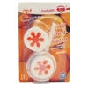 ORO-fresh WC-Duftblüten 2 in 1 02923,  1 Packung = 3 x 45 g,  Orange