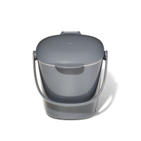 OXO Komposteimer mit Klappdeckel,  grau 13295900,  1 Eimer,  Fassungsvermögen: 2, 83 Liter
