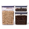 OXO POP-Vorratsdosen mit Portionierlöffel,  3 teilig 11241400,  1 Set = 3 POP - Behälter