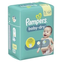 Pampers Baby Dry 1 Newborn Windeln,  2, 5,  Größe 1 8006540715345,  1 Packung = 21 Windeln