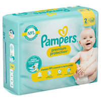 Pampers Premium Protection 2 Mini Windeln,  4, 8 kg,  Größe 2 8006540704400,  1 Packung = 30 Windeln
