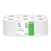 Papernet Bio Tech Toilettenpapier,  Mini Jumborollen,  2-lagig 407574,  1 Packung = 12 Rollen à 459 Blatt