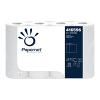 Papernet Küchenrolle,  3-lagig,  weiß 416596,  1 Karton = 8 Packungen à 4 Rollen = 32 Rollen