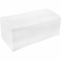 Papierhandtücher,  24 x 21 cm,  weiß 1 Karton = 3.200 Blatt