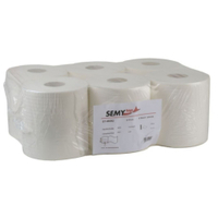 Papierhandtuchrolle,  Ø 19 cm,  1-lagig,  hochweiß 1 Paket = 6 Rollen