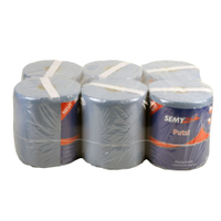 Papierhandtuchrolle MIDI,  Ø 19 cm,  2-lagig,  blau 1 Paket = 6 Rollen,  100% Zellstoffpapier,  perforiert