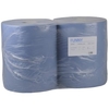 Papierputztuch auf Rolle,  36 x 34 cm,  2-lagig,  blau 1 Paket