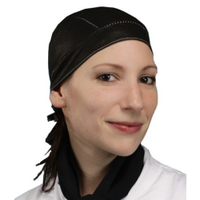 Papstar Bandana,  schwarze Koch-Kopfbedeckung 81356,  1 Packung = 40 Stück