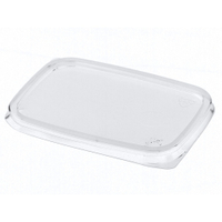 Papstar Deckel für Verpackungsbecher,  eckig,  PP 82049,  1 Packung = 100 Stück