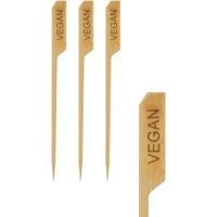 Papstar Fingerfood-Spieße,  mit Aufdruck "VEGAN" 85928,  1 Packung = 250 Stück,  Länge: 12 cm