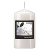 Papstar Flavour Duft-Stumpenkerze 96907,  1 Packung = 6 Stück,  fresh linen