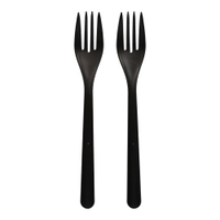 Papstar Gabel,  Bio-PP,  schwarz 96435,  1 Packung = 50 Stück