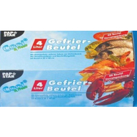 Papstar Gefrierbeutel,  LLDPE 14161,  1 Packung = 60 Beutel à 4 Liter,  Format: 40 cm x 25 cm