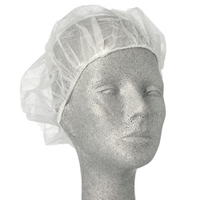 Papstar Kopfhauben,  Ø 52 cm,  weiß 93041,  1 Packung = 100 Stück