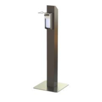 Papstar Medi-Inn Säule mit Desinfektionsspender,  eckig 93359,  Maße (H x B x T) 120 x 38 x 38 cm