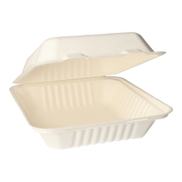 Papstar Menüboxen,  Zuckerrohr,  ungeteilt,  25 Stück 89878,  1 Packung = 25 Stück