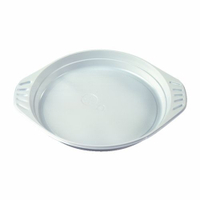 Papstar Menüteller,  ungeteilt,  PP 14260,  1 Packung = 10 Stück,  Farbe: weiß