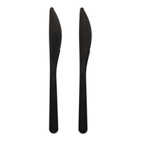 Papstar Messer,  Bio-PP,  schwarz 96436,  1 Karton = 20 Packungen à 50 Stück