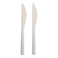 Papstar Messer,  Bio-PP,  weiß 96428,  1 Karton = 20 Packungen à 50 Stück